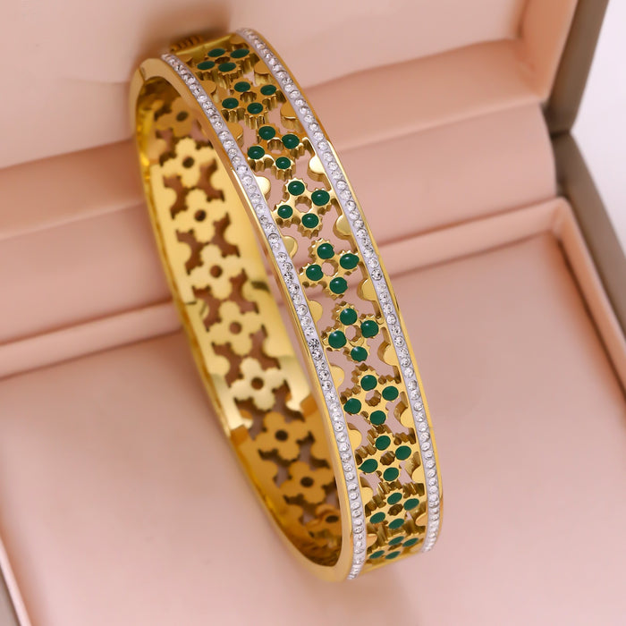 Wholesale Titanium steel hollow high-end bracelet