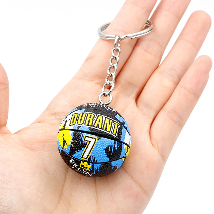 Wholesale PVC Letter Basketball Keychain JDC-KC-QLPing007