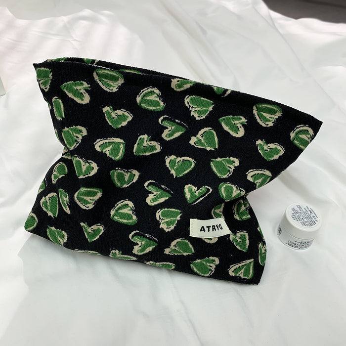 Wholesale Retro Corduroy Makeup Bag, Hand in Hand for Storage When Traveling