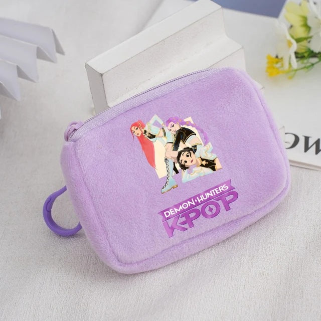 Wholesale KPop Devil Hunter Animal Coin Purse Cute Nylon Portable Wallet Casual Everyday Gift