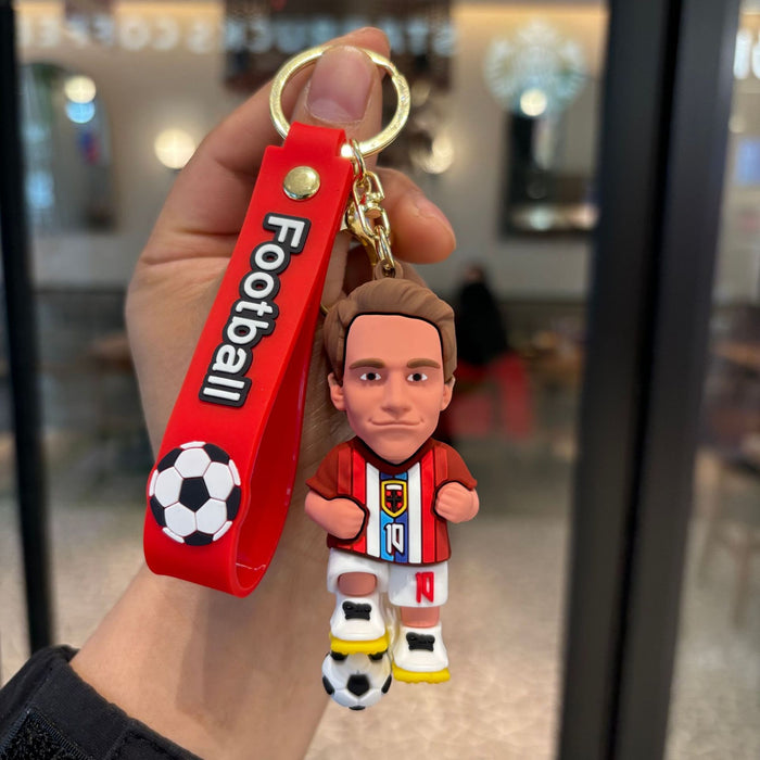 Wholesale 2pcs World Cup Cartoon Football Star Keychain Fashion Accessory Fan Gift