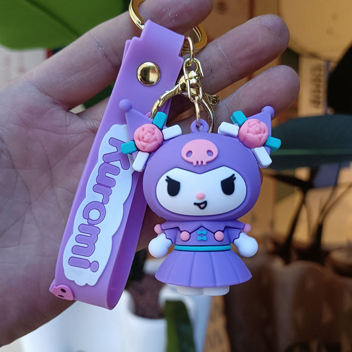 Wholesale Cartoon Silicone Anime Keychain JDC-KC-YiChang036