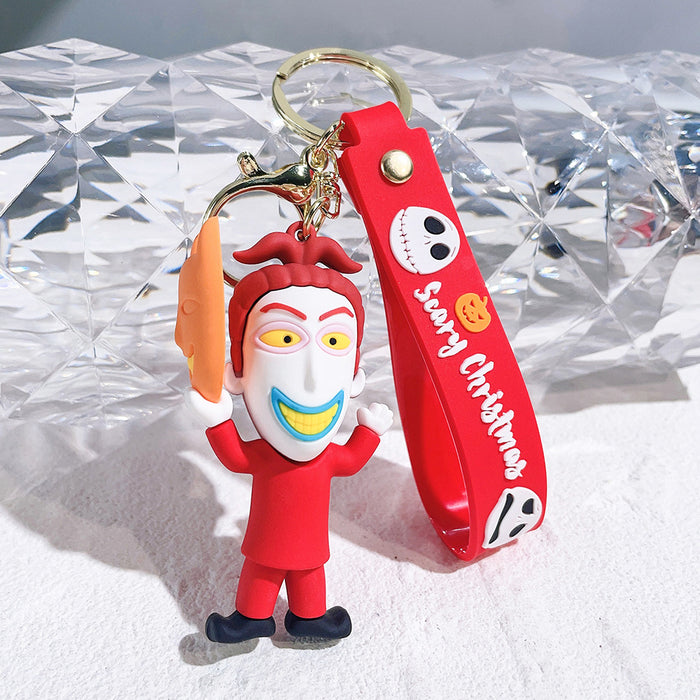 Wholesale Cartoon Silicone Doll Keychain JDC-KC-QiChao052