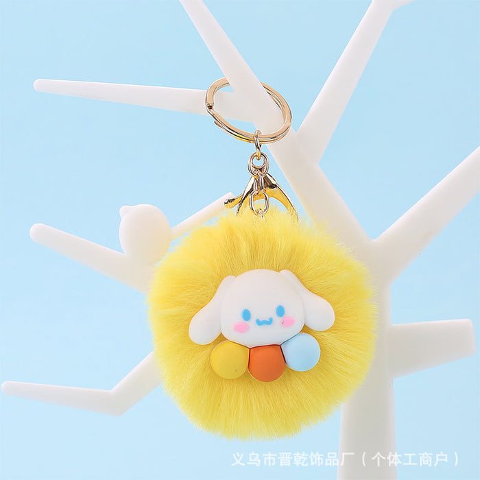 Wholesale Cartoon Cute Fur Ball Pendants Keychains JDC-KC-Jinqian001