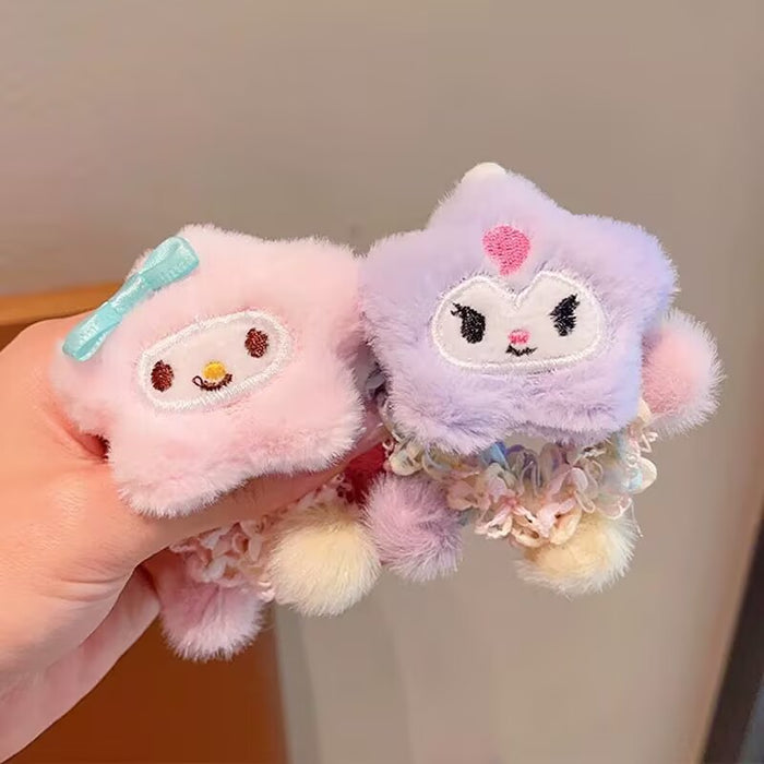 Wholesale Cute cartoon headband, plush headband, children's headband, tied ponytail, meatball headband accessories