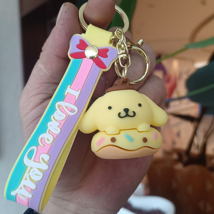 Wholesale Silicone Cartoon Doll Keychain JDC-KC-YiChang011