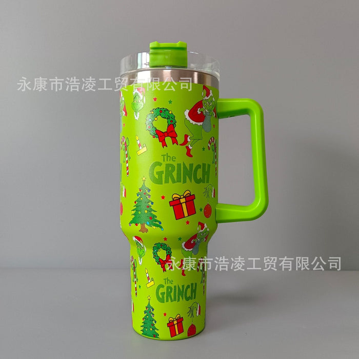 Wholesale 40OZ Car Cup Ice Cup Christmas Thermos Cup Straw Cup JDC-CUP-HaoL001