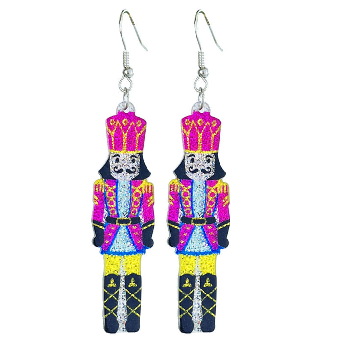 Wholesale Christmas Shining Girl Party Earrings