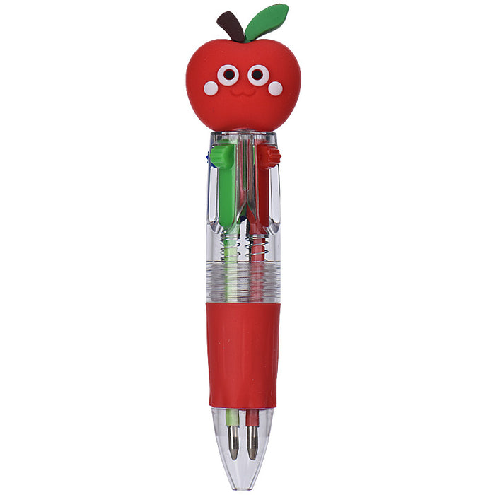 Wholesale Cute Thanksgiving Mini Four-color Ballpoint Pen Children' s Multicolor Hand Journal Marker Pen Student Stationery