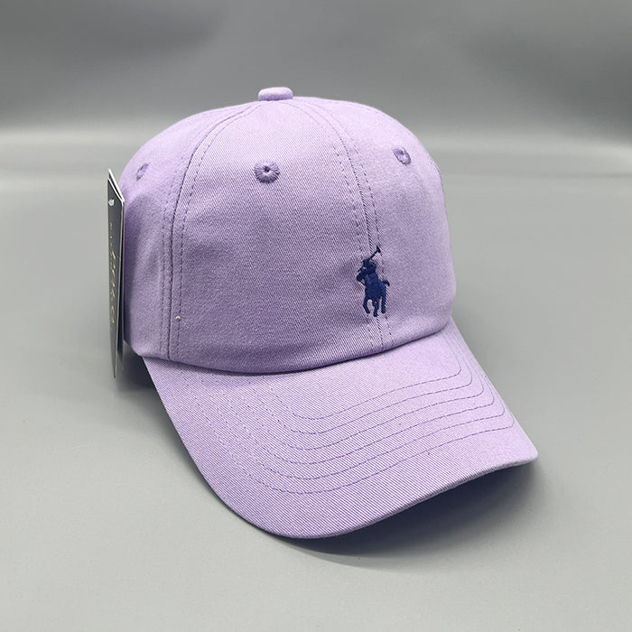 Wholesale Horse Embroidery Baseball Cap Pure Cotton Washed Cloth Unisex Sun Protection