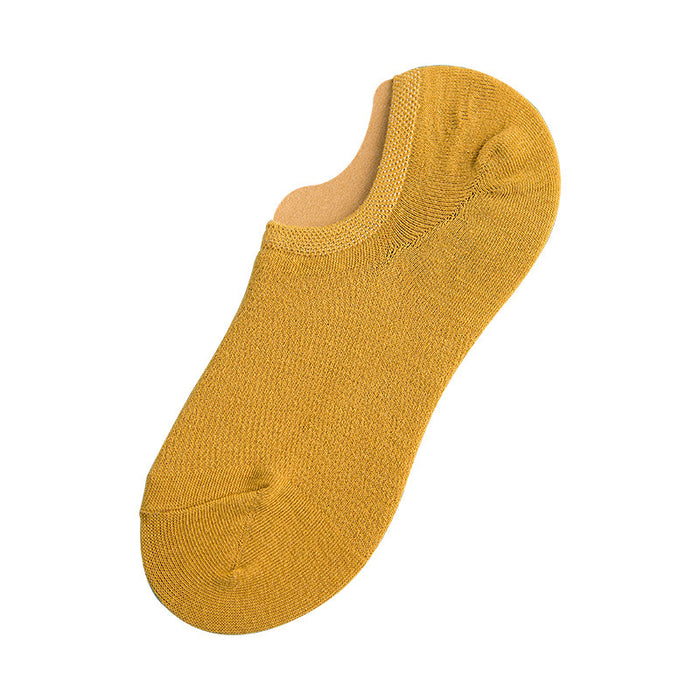 Wholesale Ship Socks Thin Short Socks Anti slip Shallow Mouth Invisible Socks Breathable Pure Cotton Mesh Socks