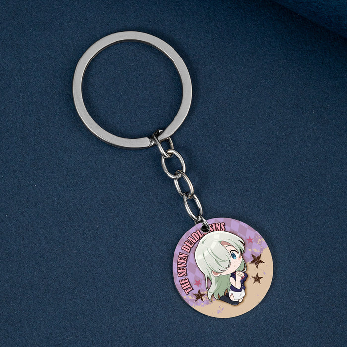 Wholesale Color Printing Stainless Steel Keychain JDC-KC-HuanYu034