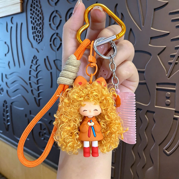Wholesale Trendy Cartoon Girl Keychain With Soft Glue Nafu Doll Design For Bag Car Or Office Decor
