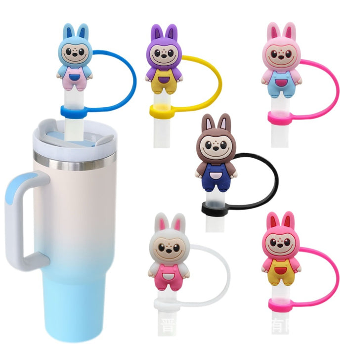 Wholesale 10pcs Creative cartoon straw cover