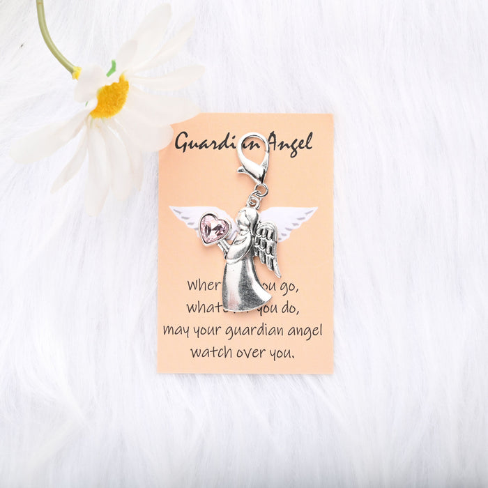 Wholesale Cute Diamond Angel Girl Keychain