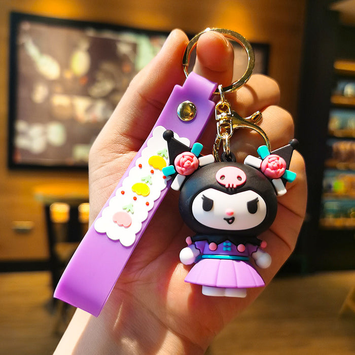 Wholesale Rubber Cartoon Doll Three-dimensional Keychain JDC-KC-Tingm105