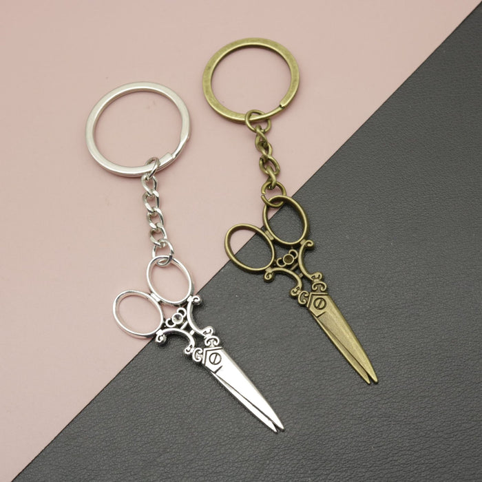 Wholesale Ferroalloy Scissors Keychain JDC-KC-HEMS002