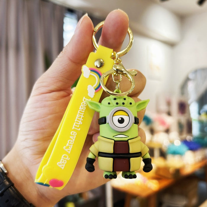 Wholesale PVC Cartoon Doll Keychain JDC-KC-WuYi167