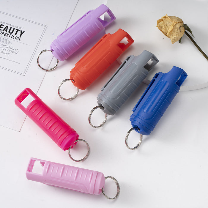 Wholesale Plastic Shell Push-type Spray Keychain JDC-KC-ZY019