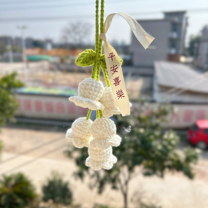 Wholesale lily pendant cute Mori finished handmade bag key gradient pendant