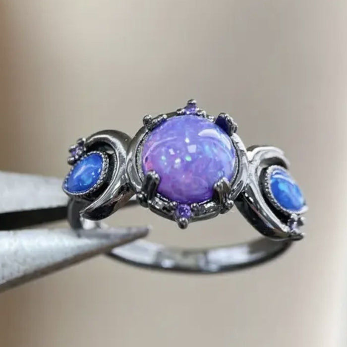 Wholesale Gunmetal Moon Ring