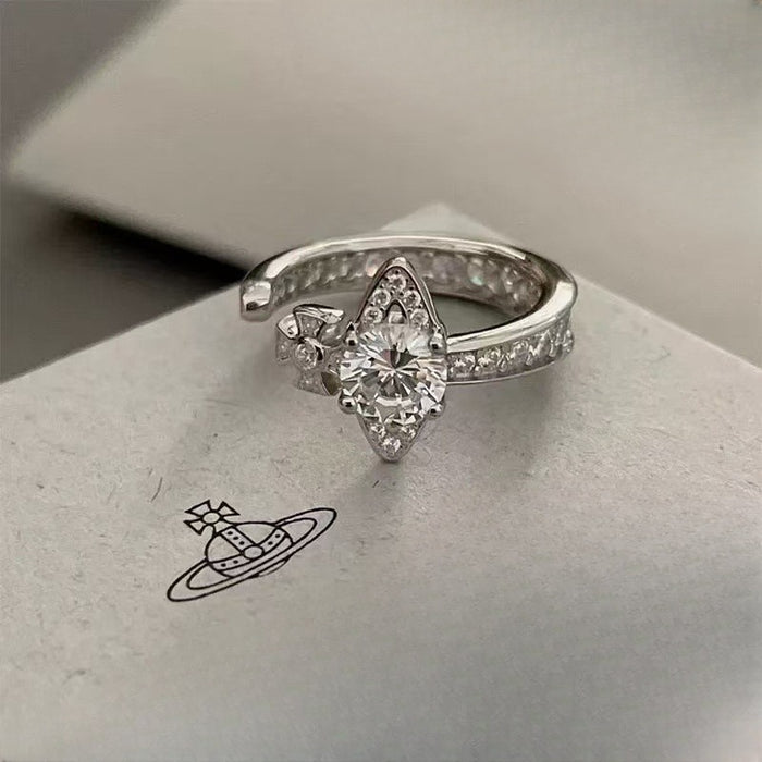 Wholesale Saturn Diamond Open Ring Female Saturn Ring