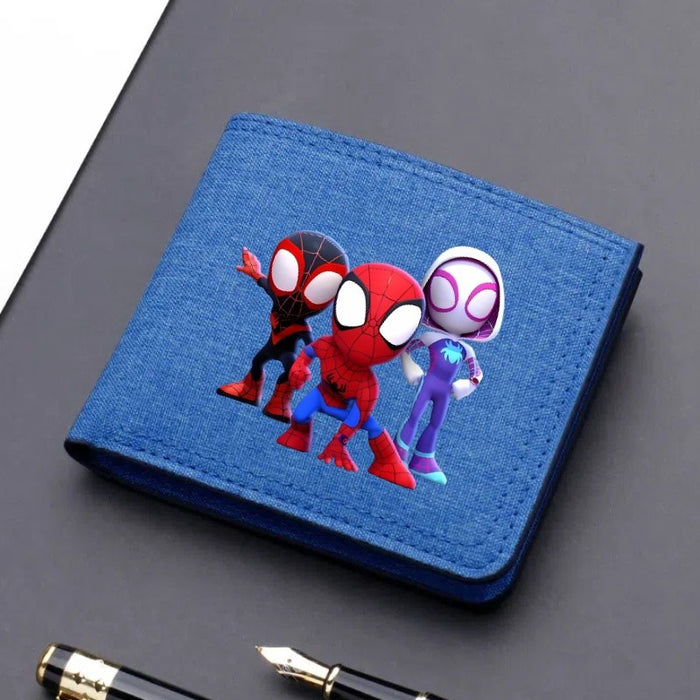 Wholesale Cartoon Print Ultra Thin Canvas Card Wallet Modern Cool Unisex Everyday Fashion Accessory