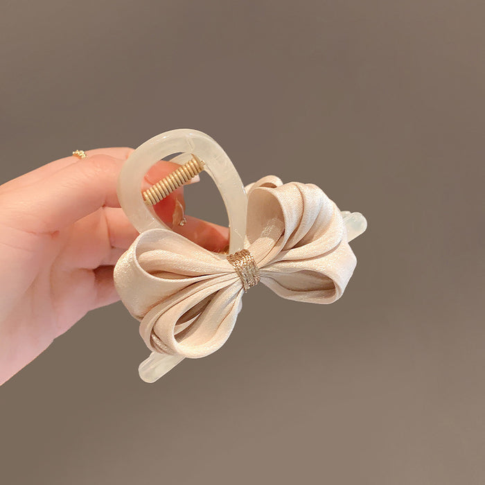 Wholesale Simple fabric hair clip, shark clip at the back of the head, half zip clip, temperament bow clip, hair clip, headband accessory