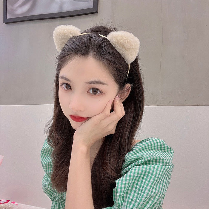 Wholesale Cartoon Plush Cat Ears Headband JDC-HD-Hengz001