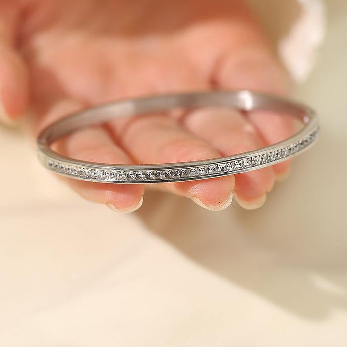 Wholesale Stainless Steel Full Diamond Bracelet JDC-BT-Shengh004