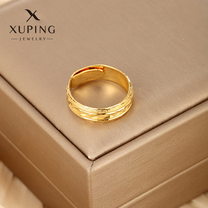 Wholesale Real Gold Plated Open Ring for Men JDC-RS-XP002