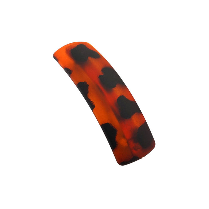 Wholesale Gold standard wide stripe smooth hair clip with high-end feel, black rear clip with spring clip, vintage hair clip