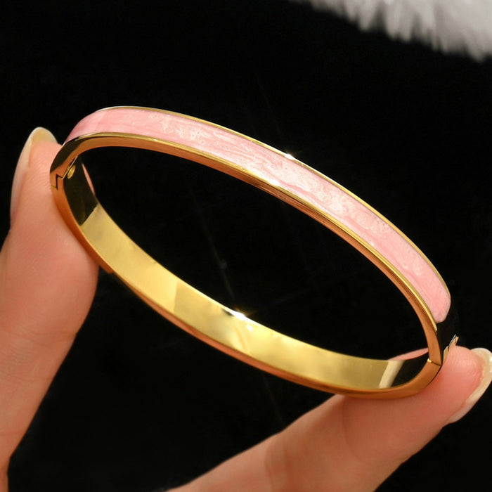 Wholesale Stainless Steel Diamond-Set Bracelet