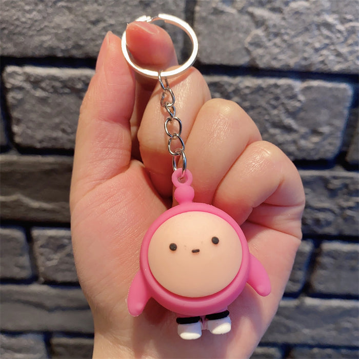 Wholesale Keychains silicone doll cute car bag ornaments