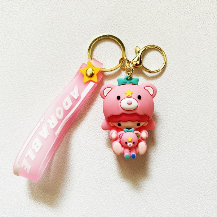 Wholesale PVC cartoon doll Keychain JDC-KC-WuYi093