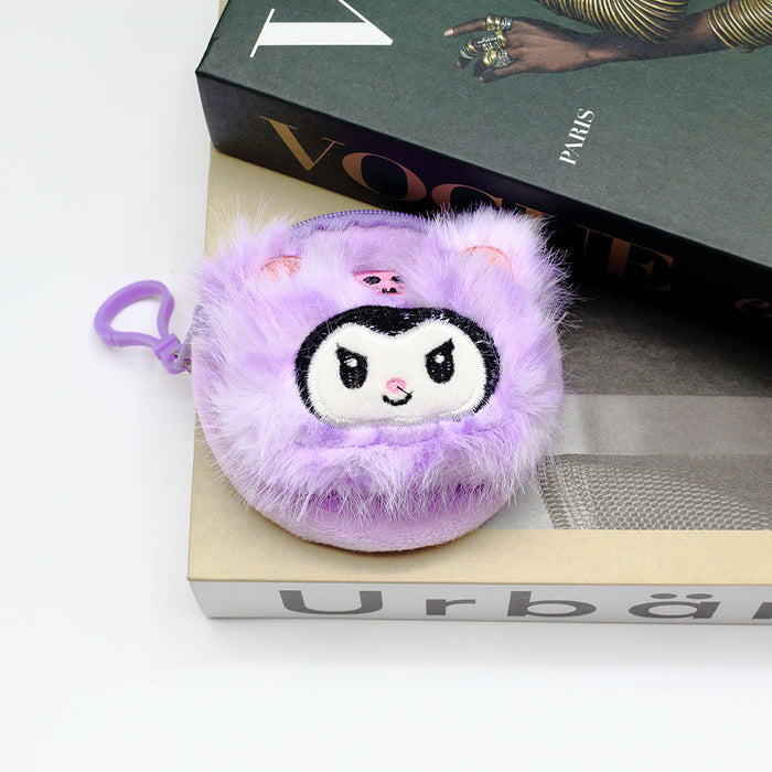 Wholesale Plush Coin Purse with Cat Ear Hood