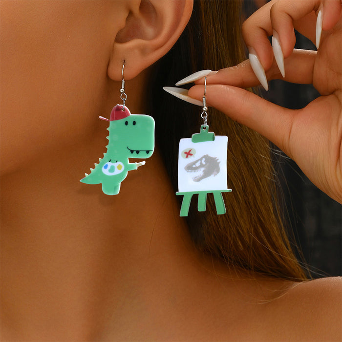 Wholesale Cartoon cat and elephant animal acrylic earrings