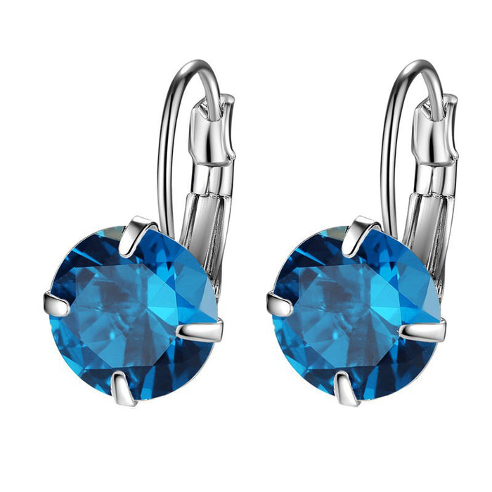Wholesale New Single Zircon Colorful Ear Buckle for Jewelry, Simple, Fashionable and Generous, Wholesale of Ear Buckles