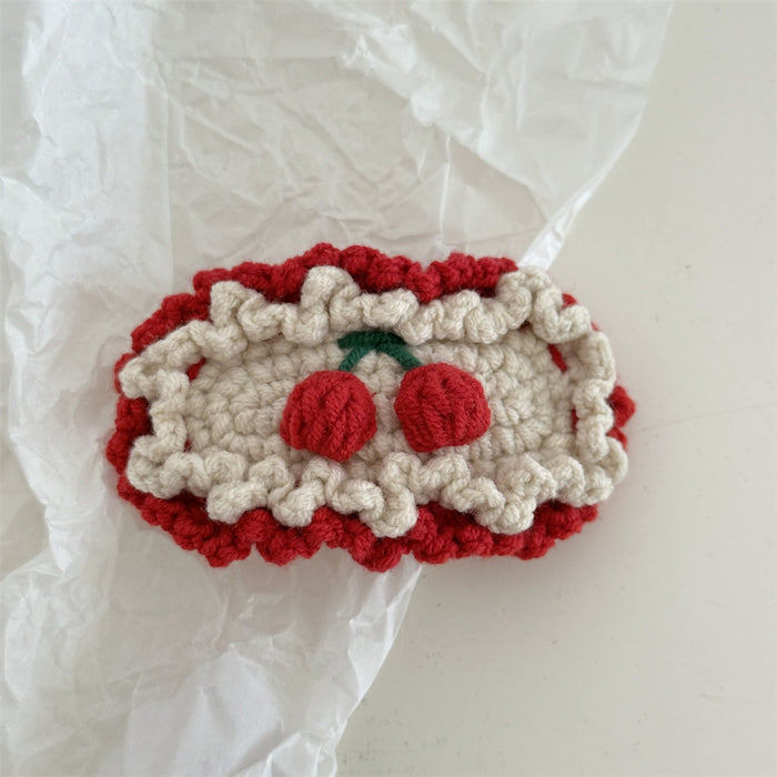 Wholesale Crochet Handmade Embroidered Cute Hair Clips
