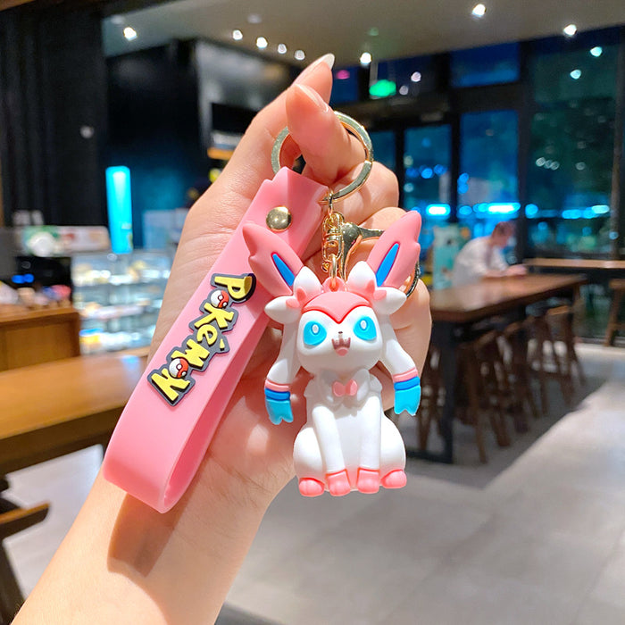 Wholesale Creative keychain cartoon figurine car keychain couple bag pendant