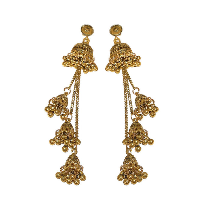 Wholesale metal wind chime tassel earrings high-end earrings for women