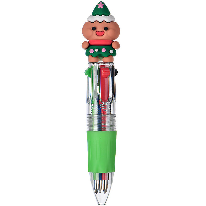 Wholesale Four-color ballpoint pen cute cartoon multi-color pen