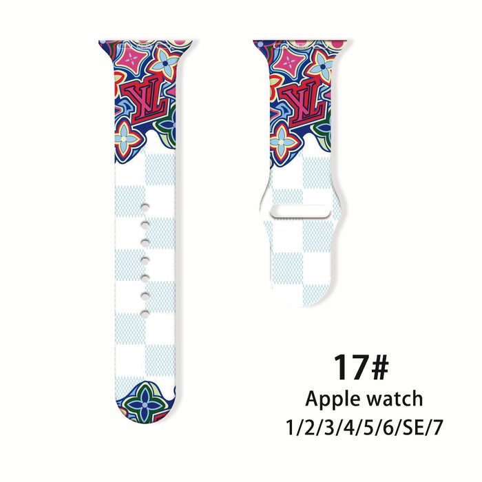 Wholesale Printed Silicone Watch Strap Wristband JDC-WD-NuoQi039