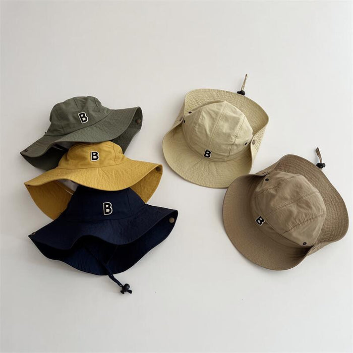Wholesale Letter Large Eaves Children's Fisherman Hat Sunshade