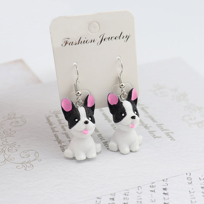 Wholesale 3D Cartoon Dog Earrings JDC-NS-NiQing011