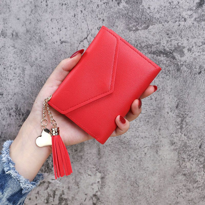 Wholesale PU Tassel Wallet with Chinese Vintage Design Stylish Daily Coin Purse MOQ≥3