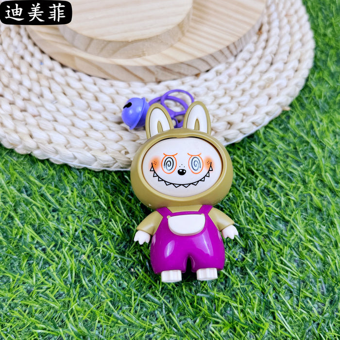 Wholesale Rabbit Head  Face-Changing Doll Keychain Cute Cartoon Doll Toy Couple Bag Pendant Doll Gift
