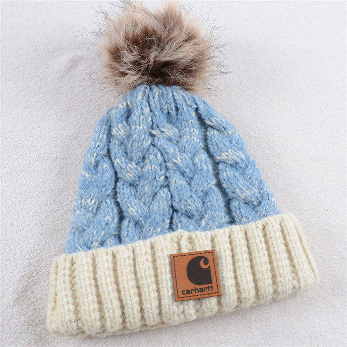 Wholesale Hat Acrylic Thermal Mixed Color Thread Twist Thermal Knitted Hat (F) JDC-FH-KuT014