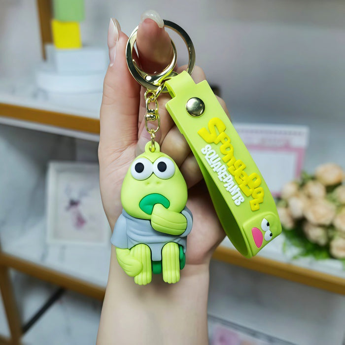 Wholesale Metal Funny Fish Character Keychain for Bag Charm Car Key Accessory Stylish Decorative Gift MOQ≥2