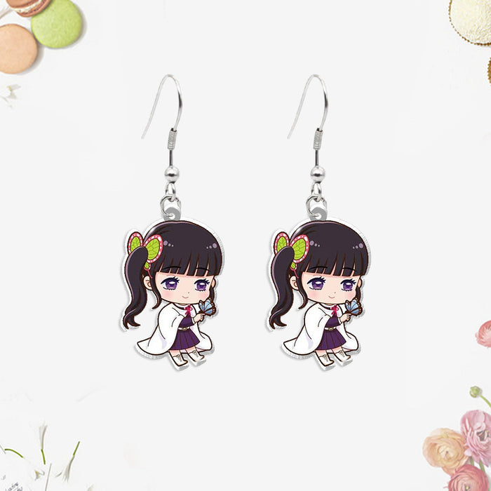 Wholesale Acrylic heat shrink earrings small pendants for teenagers